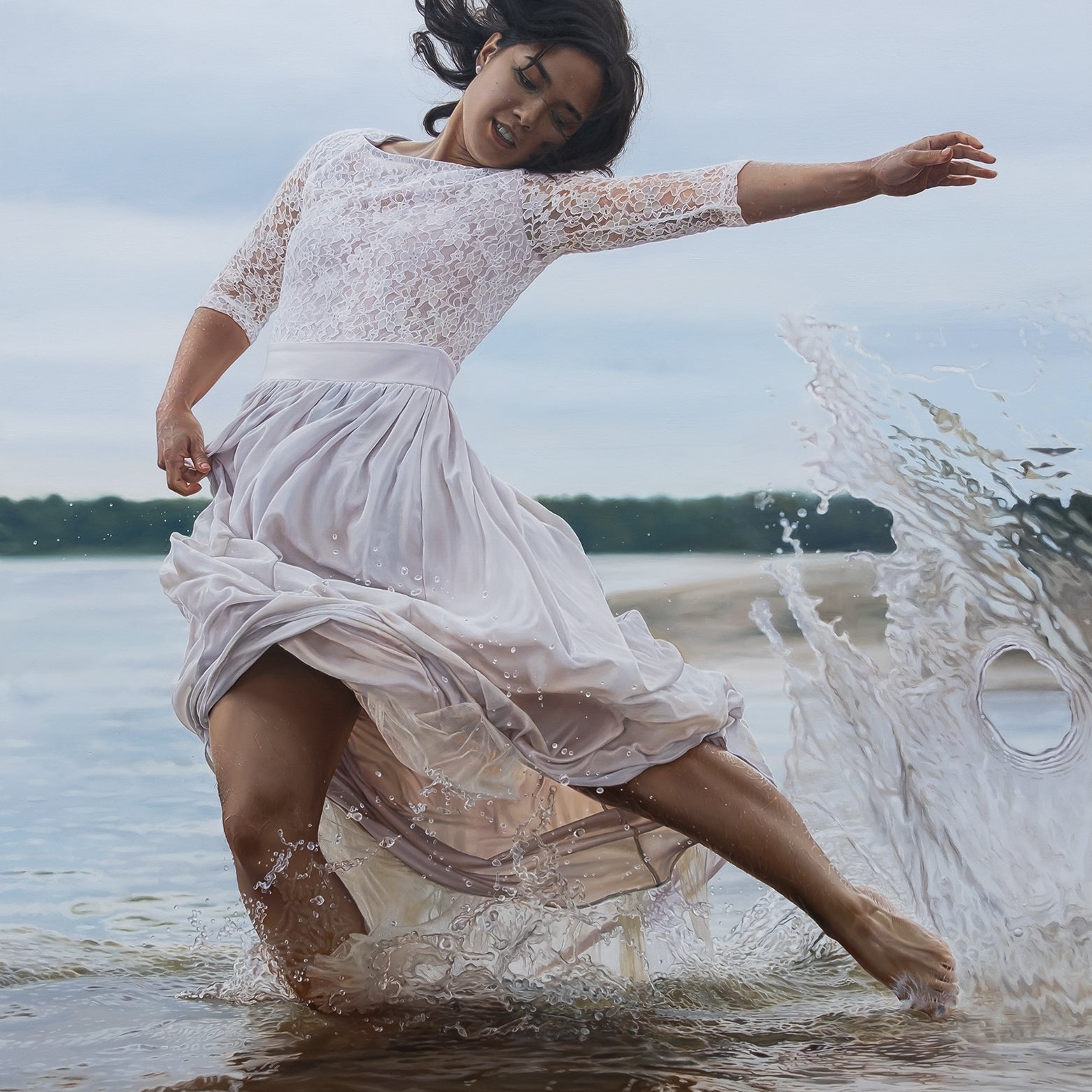 SHE DANCES IN THE WAVES