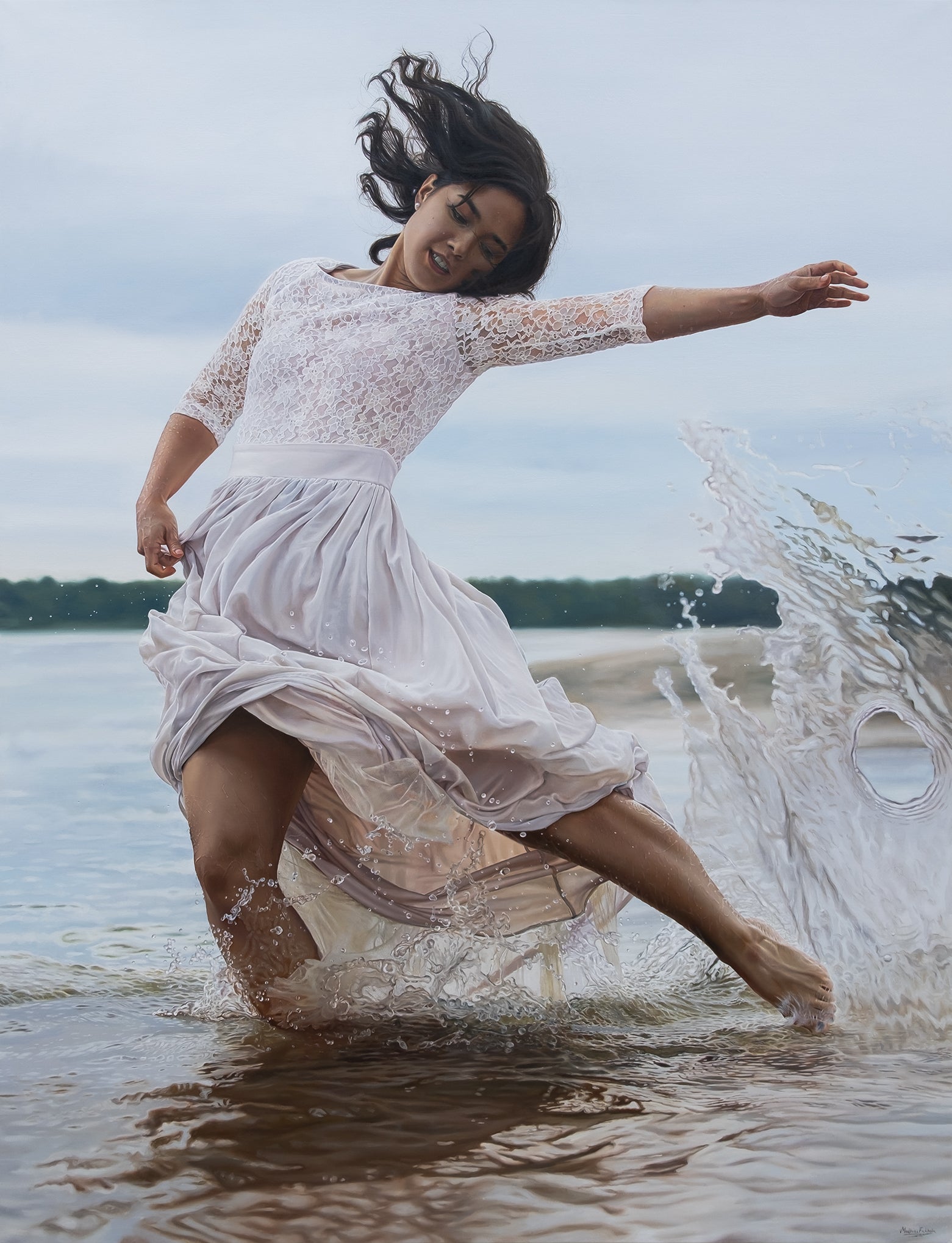 SHE DANCES IN THE WAVES